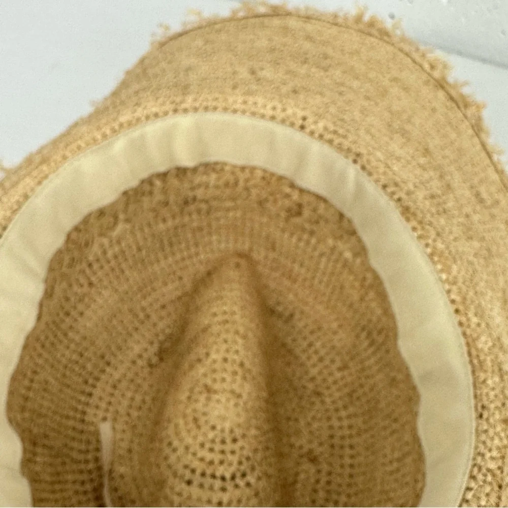 Caslon Rainbow Pom Tassel Straw Sun Hat